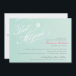 BAT MITZVAH snyggt INBJUDAN typografi ombre mint<br><div class="desc">Ange tonen för detta speciella tillfälle med en högkvalitativ, personlig BAT MITZVAH inbjudan till din dotter! Wow dina vänner och din familj med det här numret. Som mall är det enkelt att ange information om händelsen - det är bara så enkelt!! TIP: 1. Om du vill ändra storlek på eller...</div>