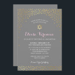 BAT MITZVAH snyggt mini konetti spot guld grått Inbjudningar<br><div class="desc">by kat masard >> kat@simplysweetPAPERIE.com << - - - - - - - - - - - - - - - - - - - - - - - - - - - - - - - - - - - - - - - - - - - - -...</div>