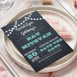 Bat mitzvah Spara datum för Ljus i kalktavla Meddelande Vykort