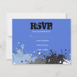 BAT MITZVAH SPLATTERED Pub-svarskort OSA Kort