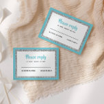 Bat mitzvah svar på blått och Silver<br><div class="desc">Det här trendiget infogar kort med fet stil på framsidan med ett lager i silver glitter och vitt,  och en solid färgad bakåt. Lägg till texten med hjälp av mallformuläret. Ändra teckensnitt,  layout och färg med hjälp av Anpassa.</div>