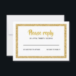 Bat mitzvah svar på vitboken och Guld Glitter<br><div class="desc">Det här trendiget infogar kort med fet stil på framsidan med ett lager i guld glitter och vitt,  och en solid färgad bakåt. Lägg till texten i mallformuläret. Ändra teckensnitt,  layout och färg med hjälp av Anpassa.</div>