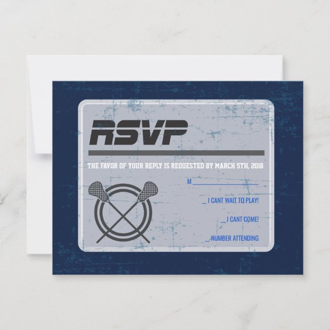 BAT MITZVAH svarskort för LACROSSE Pub Inbjudningar (Framsida)