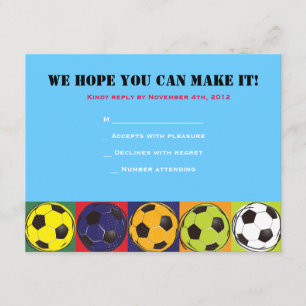 Bat mitzvah svarskort för Retro SOCCER-Pub OSA Kort