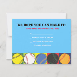 Bat mitzvah svarskort från Retro Baseball Thned Pu OSA Kort
