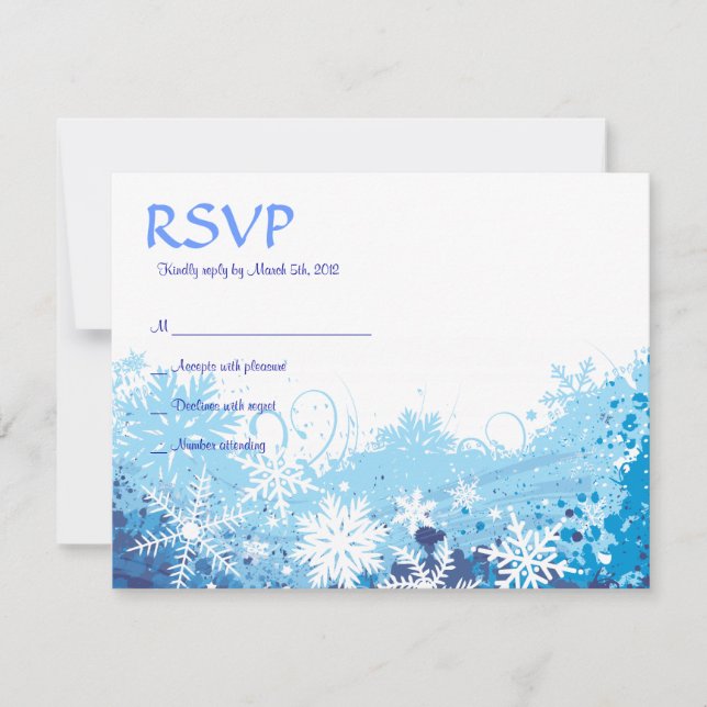 Bat mitzvah svarskort FRYSTA SNÖFLINGOR Pub OSA Kort (Framsida)