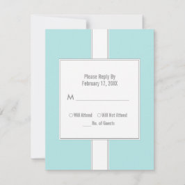 Bat mitzvah svarskort {Light Teal} OSA Kort