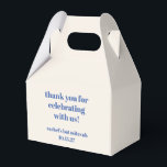 Bat mitzvah Tack för Fet Ivory Blue Anpassningsbar Presentaskar<br><div class="desc">Fet typografi Ivory Blue Anpassningsbar Cute Bat mitzvah Tack Favoritruta</div>