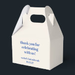 Bat mitzvah Tack för Fet Ivory Blue Anpassningsbar Presentaskar<br><div class="desc">Fet typografi Ivory Blue Anpassningsbar Cute Bat mitzvah Tack Favoritruta</div>