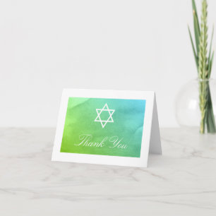 Bat mitzvah Tack för skalning och Grönt Kort
