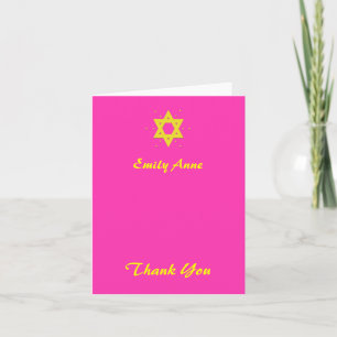 Bat mitzvah tackkort