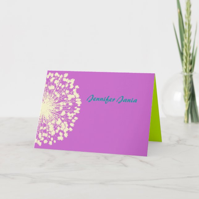 Bat mitzvah tackkort för cirkulär Retro-Daisy (Framsida)