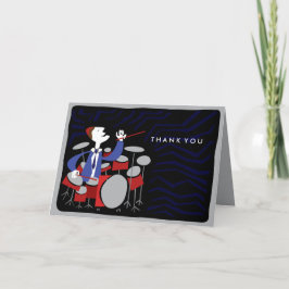 BAT MITZVAH tackkort för DRUMMER Pub