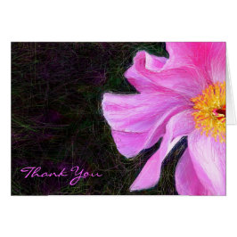 Bat mitzvah tackkort för rosa PEONY OBS Kort