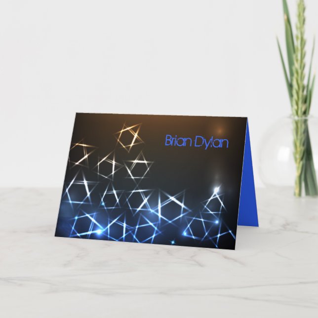 BAT MITZVAH tackkort för STARS och LJUS Pub (Framsida)