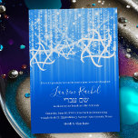 Bat mitzvah Turcos Blue White Sparkly Ljus Inbjudningar<br><div class="desc">Bat mitzvah Blue White Sparkly Ljus Pub Mitzvah och Bat mitzvah inbjudan är designade av Umua. Tryckt och avsänt av Zazzle eller dess partner.</div>
