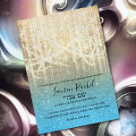 Bat mitzvah turkos Blue Guld Extra Sparkly Inbjudningar<br><div class="desc">Bat mitzvah turkos Blue Guld Extra Sparkly Pub Mitzvah och Bat mitzvah inbjudan är designade av Umua. Tryckt och avsänt av Zazzle eller dess partner.</div>