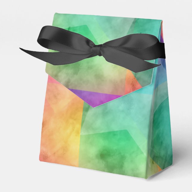 Bat mitzvah vattenfärgsblock presentaskar (Framsidan Sidan)