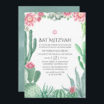 Bat mitzvah vattenfärgssucculenter inbjudningar<br><div class="desc">Trendigets självsådda anläggningar bat mitzvah inbjudan designad för att snabbt och enkelt kunna anpassas till dina händelsespecifikationer.</div>