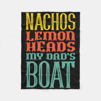 Båt Nachos Lemon överhuvud Mitt Pappa Boat R Fleecefilt