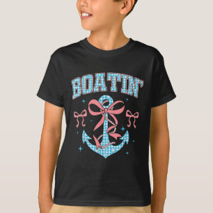 Båt Nautilus Ankar Coquette Förbow Sommar Hälsning T Shirt