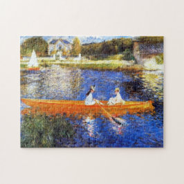 Båt på Seine River Renoir Fine Art Pussel