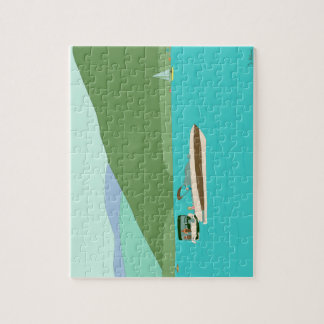 Båt på Sjö George Pussel