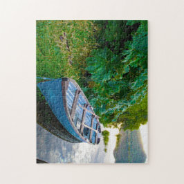 Båt på Sjö. Jig Saw Puzzle Pussel