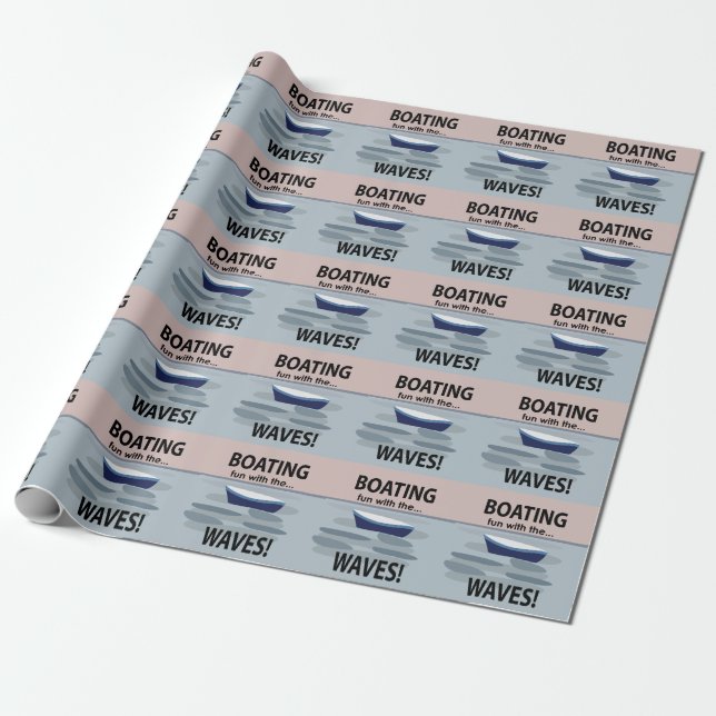 Båt Segelbåt  Presentpapper (Utrullad)