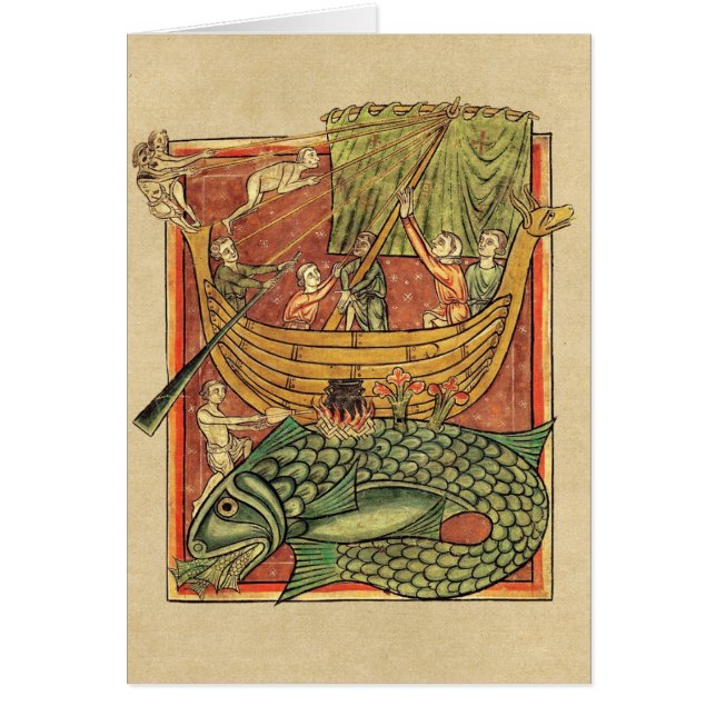Båt Shipwreckon a Whale Hälsningskort (Framsidan)