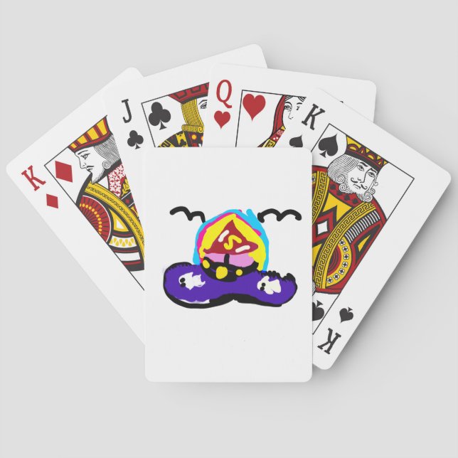 Båt sommarritt casinokort (Baksidan)