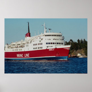 Båt till Finland, Stockholm, Archipelago, Sverige Poster