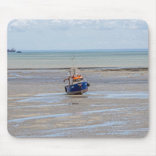 Båt vid lågvattenmunspad musmatta (Framsidan)