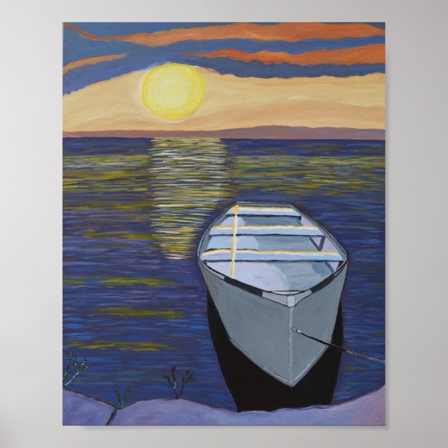 Båt vid Shore-poster Poster (Framsidan)