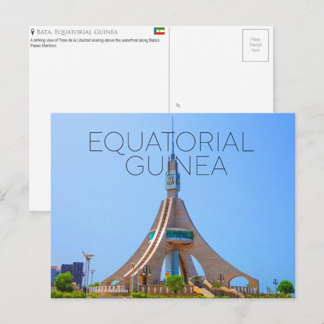 Bata, Ekvatorialguinea Resebrevkorta Vykort (Fram/baksida)