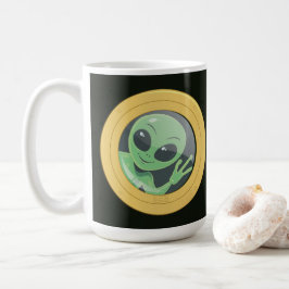 Båtägare Porthole Fönster Utomjording Vinkar Kaffemugg