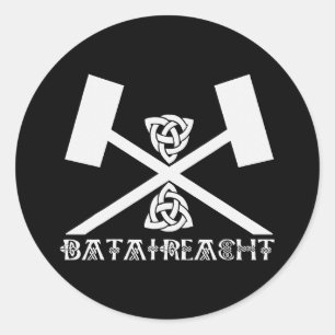 Bataireacht Irish Stick Fighting Ireland Martial Runt Klistermärke