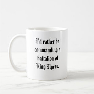 Bataljonkommendörkapten - kungtiger kaffemugg