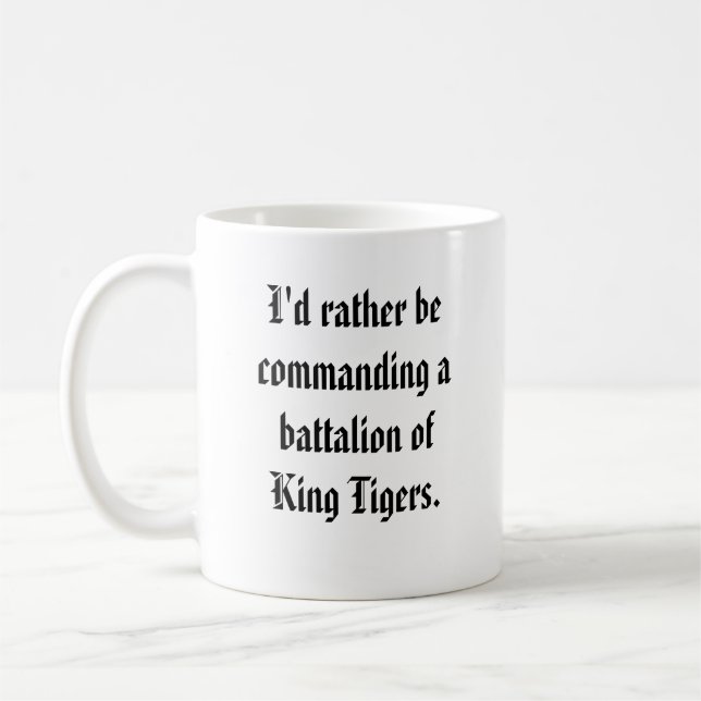 Bataljonkommendörkapten - kungtiger kaffemugg (Vänster)