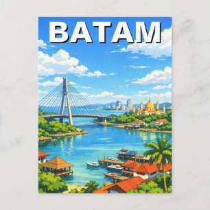 Batam Indonesien Resa Vykort