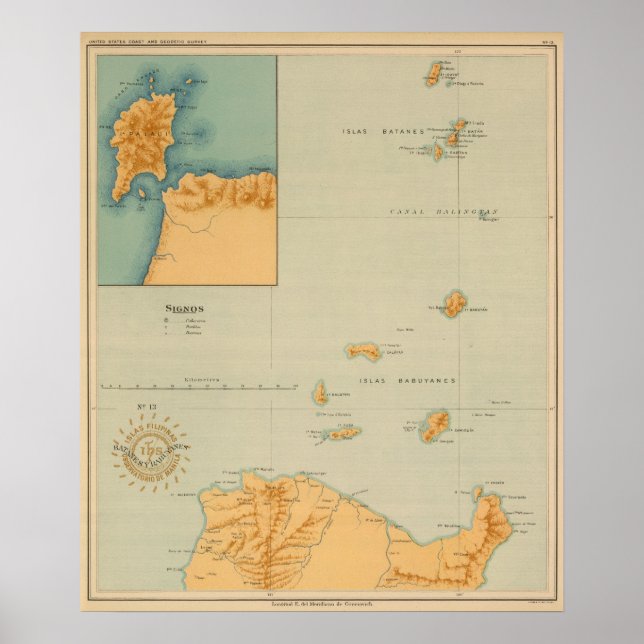 Batanes och Babuyanes nr 13 Poster (Framsidan)