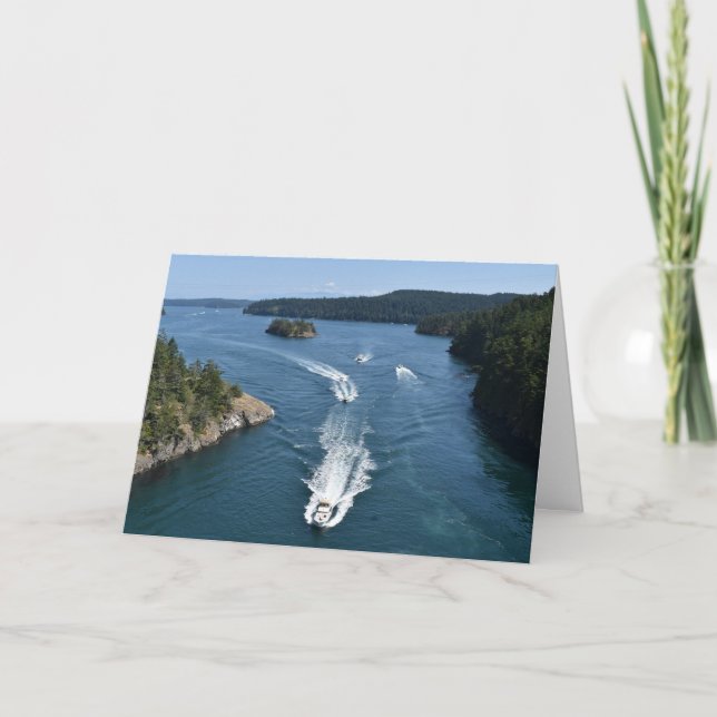 Båtar 2 design av COHOE13 Tack Kort (Framsida)