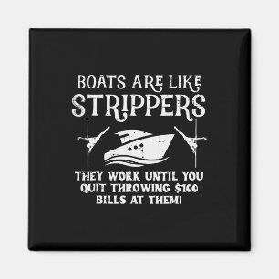 Båtar är som arbete tills rolig kapten Yacht ägare Magnet