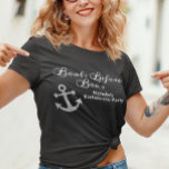 Båtar före Bros Bachelorette Party Cruise T Shirt<br><div class="desc">Den här designen har skapats med digitalteknik. Det kan vara personlig genom att klicka på anpassningsknappen och ändra färg, lägga till namn, initialer eller ord. Kontakta mig på colorflowcreations@gmail.com om du vill ha denna design på en annan produkt. Se fler av mina skapelser eller följ mig på www.facebook.com/colorflowcreations, www.instagram.com/colorflowcreations, www.twitter.com/colorflowart...</div>