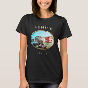 Båtar från Venedig, Italien T-Shirt