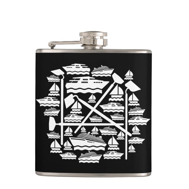 Båtar & Hackor Flask Fickplunta (Framsidan)
