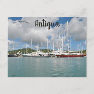 Båtar i Antigua Vykort