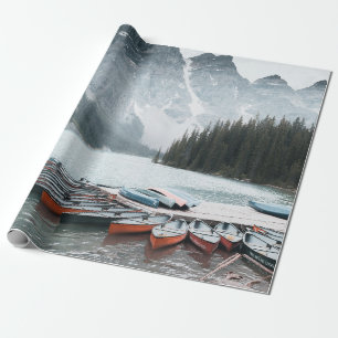 BÅTAR I ASSORTED-FÄRG PÅ VATTEN KROPP PRESENTPAPPER