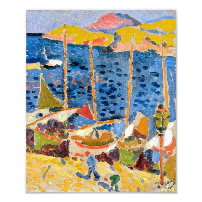 Båtar i Collioures hamn | Andre Derain | Fototryck (Framsidan)