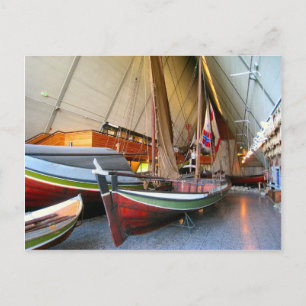 Båtar i farmuseet i Oslo Vykort